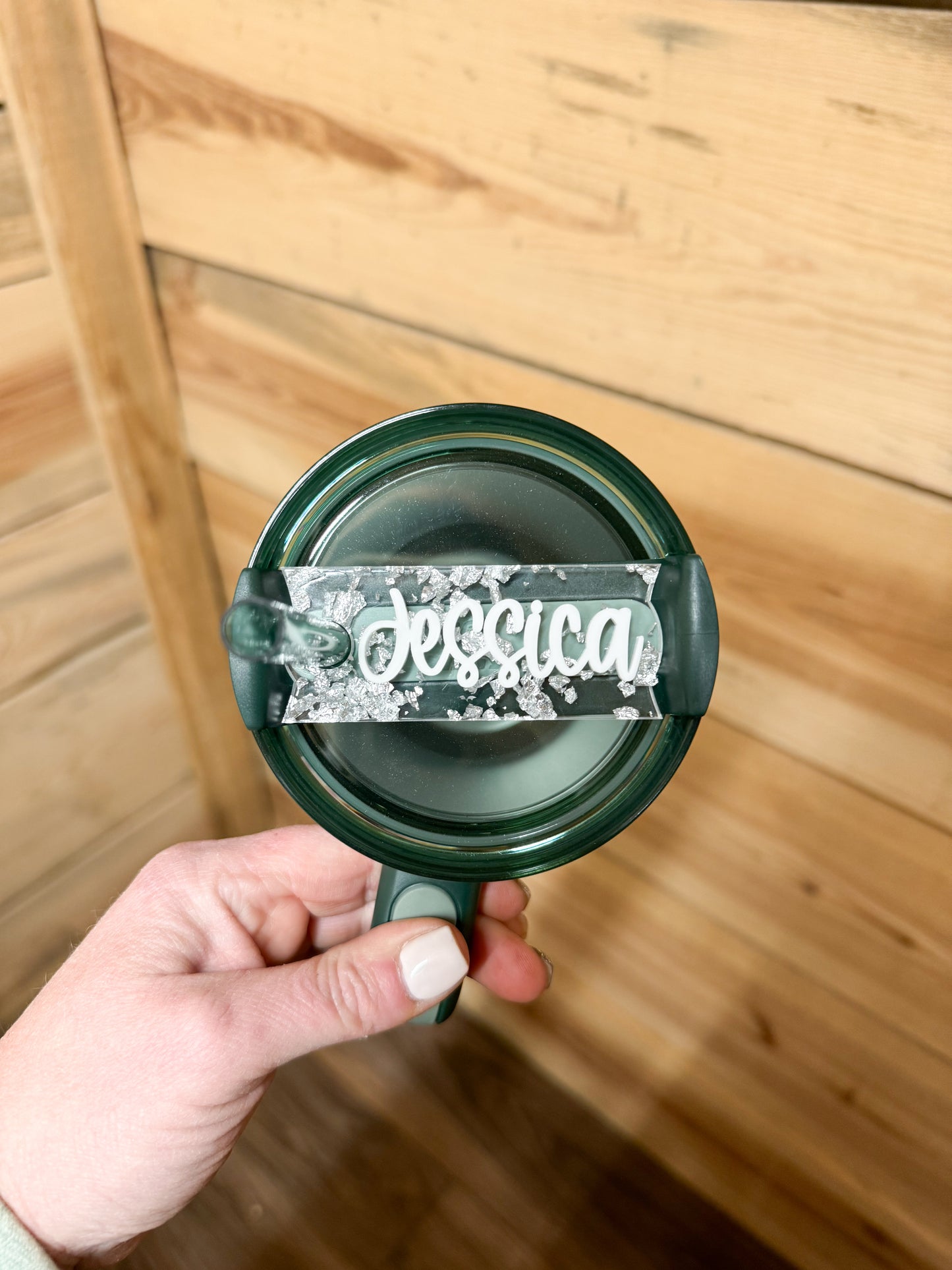 SILVER FLAKE NAME TOPPER