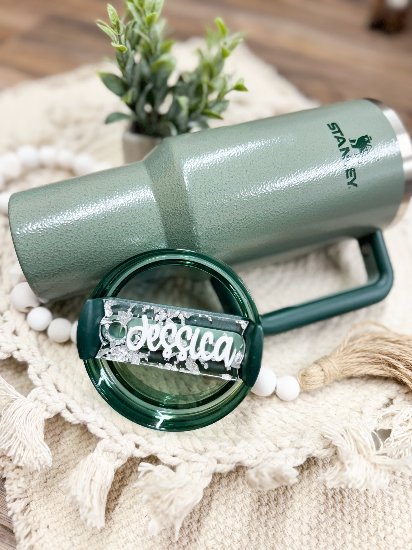 SILVER FLAKE NAME TOPPER