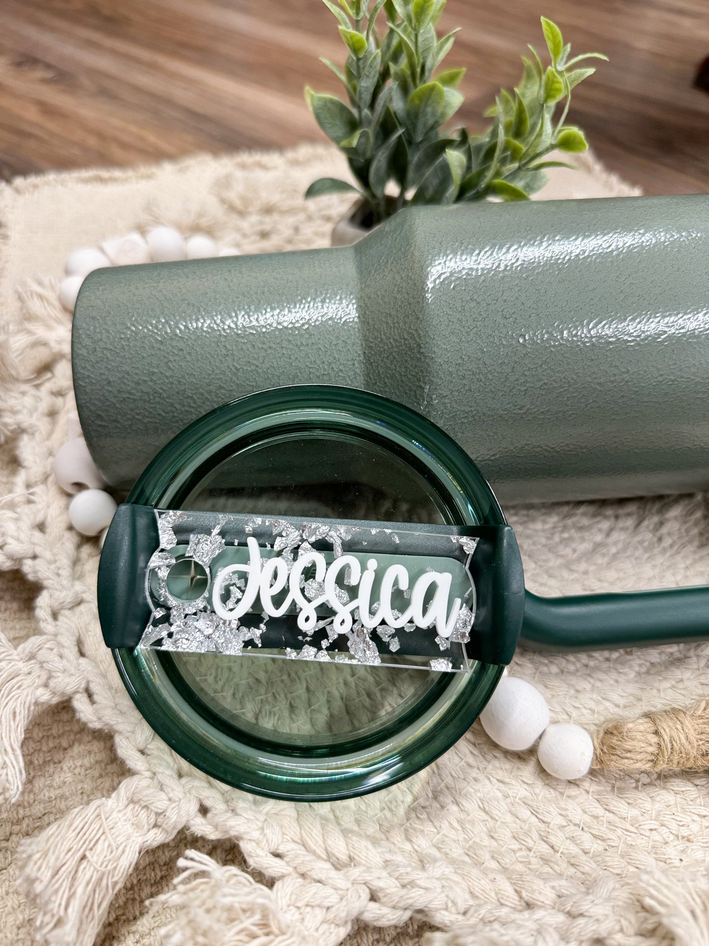 SILVER FLAKE NAME TOPPER