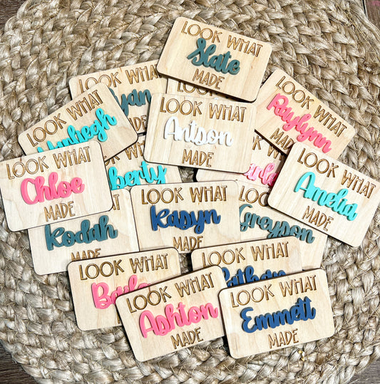 Look What Made With Acrylic Name