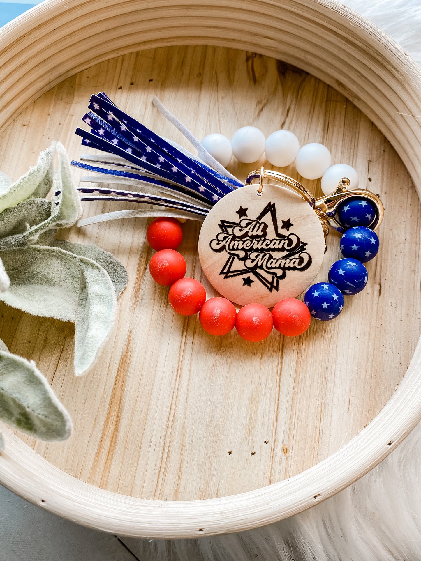 All American mama wristlet