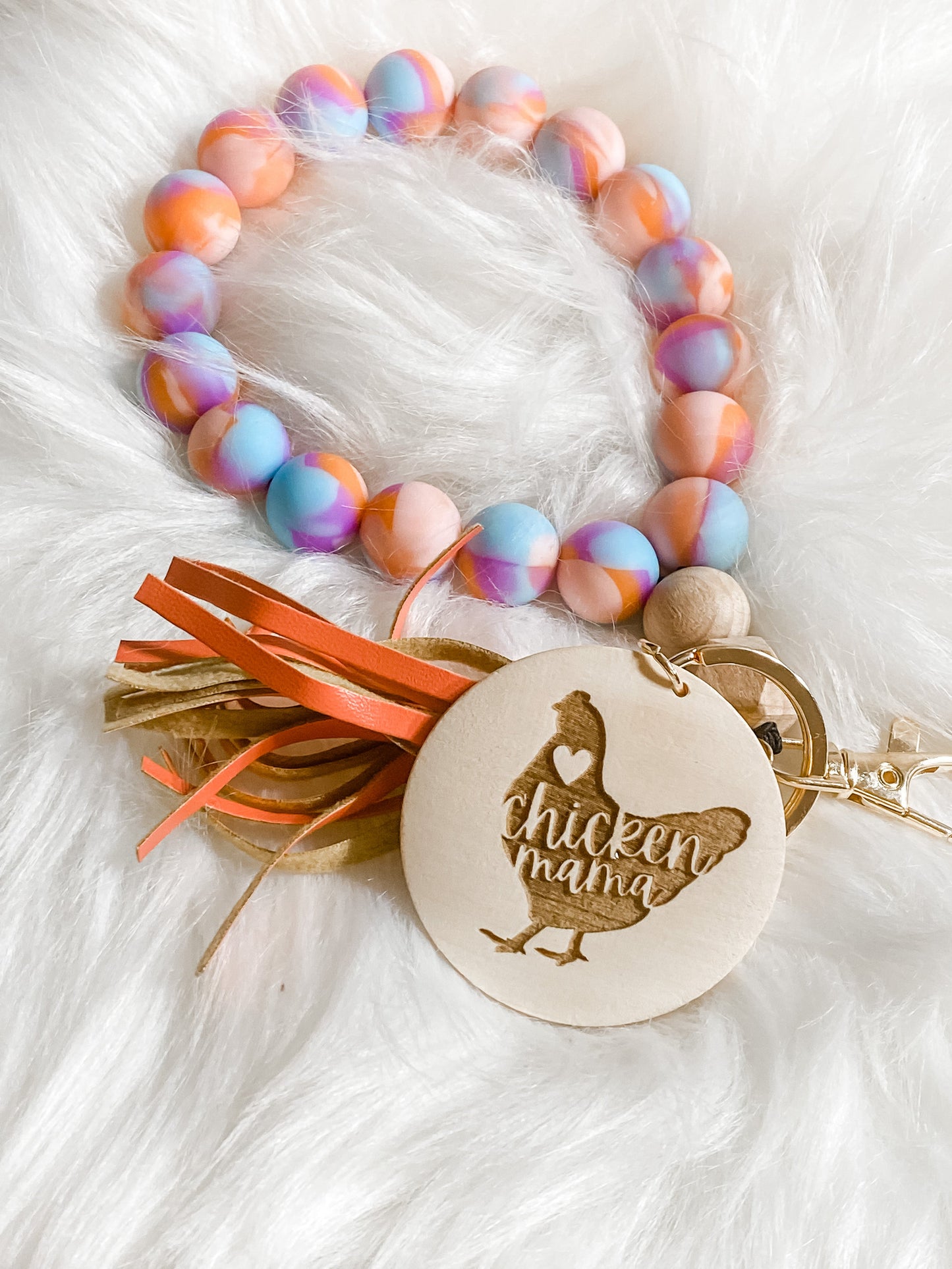 Chicken Mama Wristlet