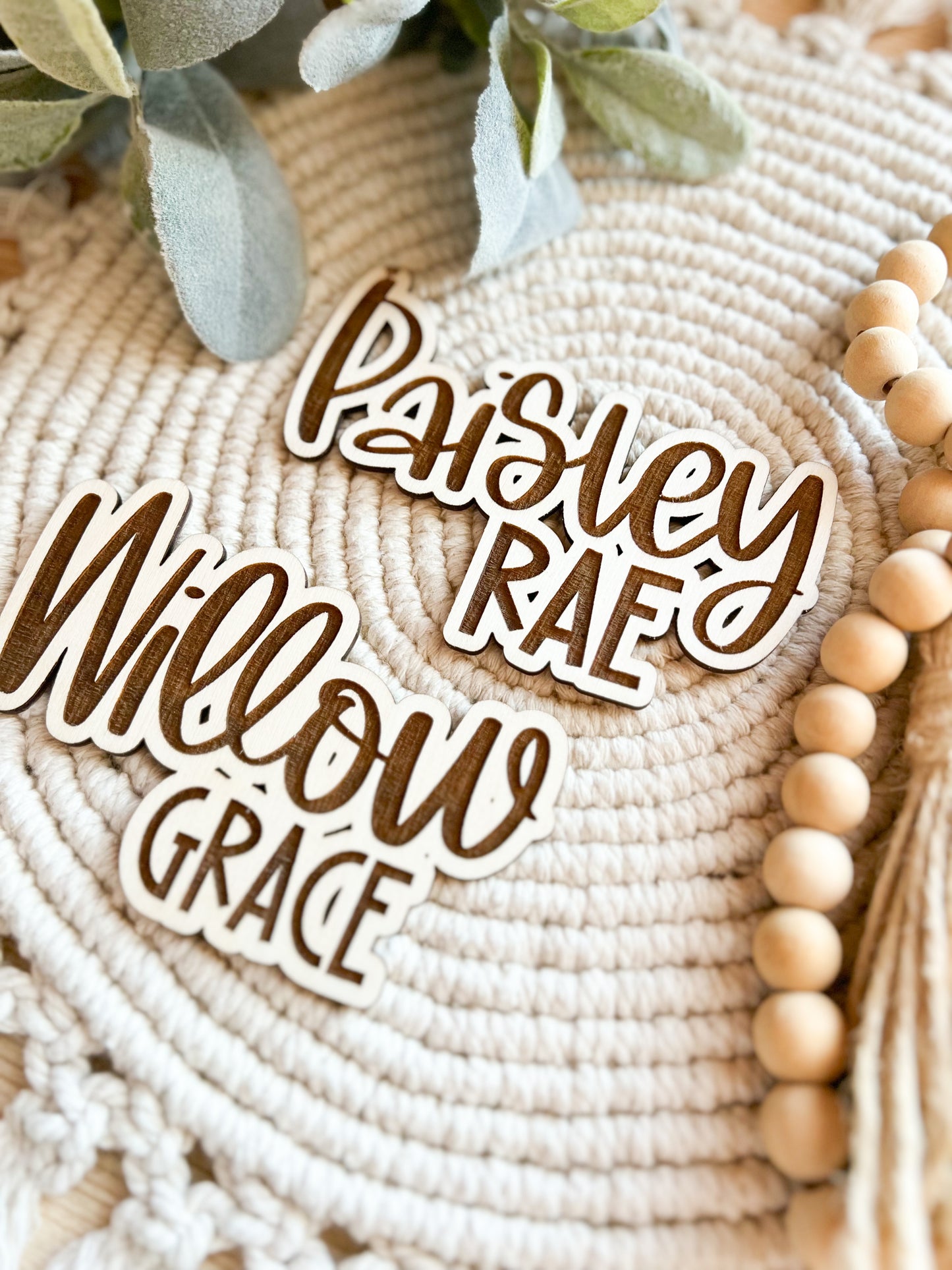 Mini Stacked Name Sign