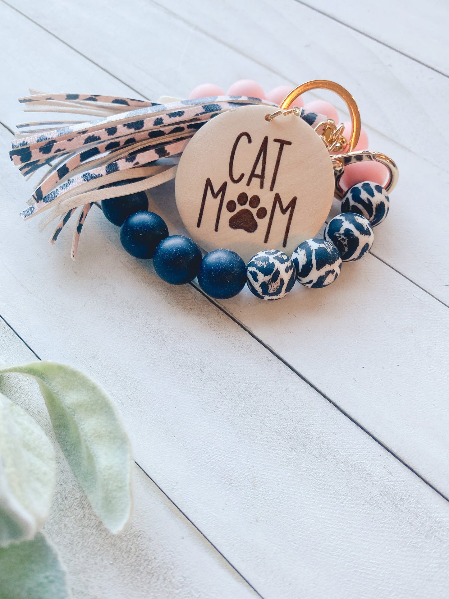 Cat mom wristlet