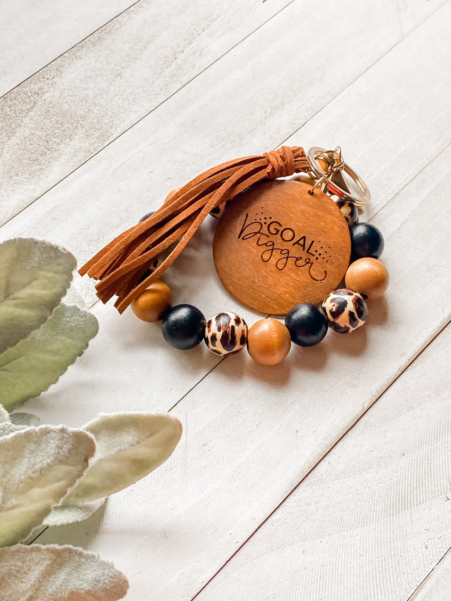 Cheetah Print Goal Digger Wristlet