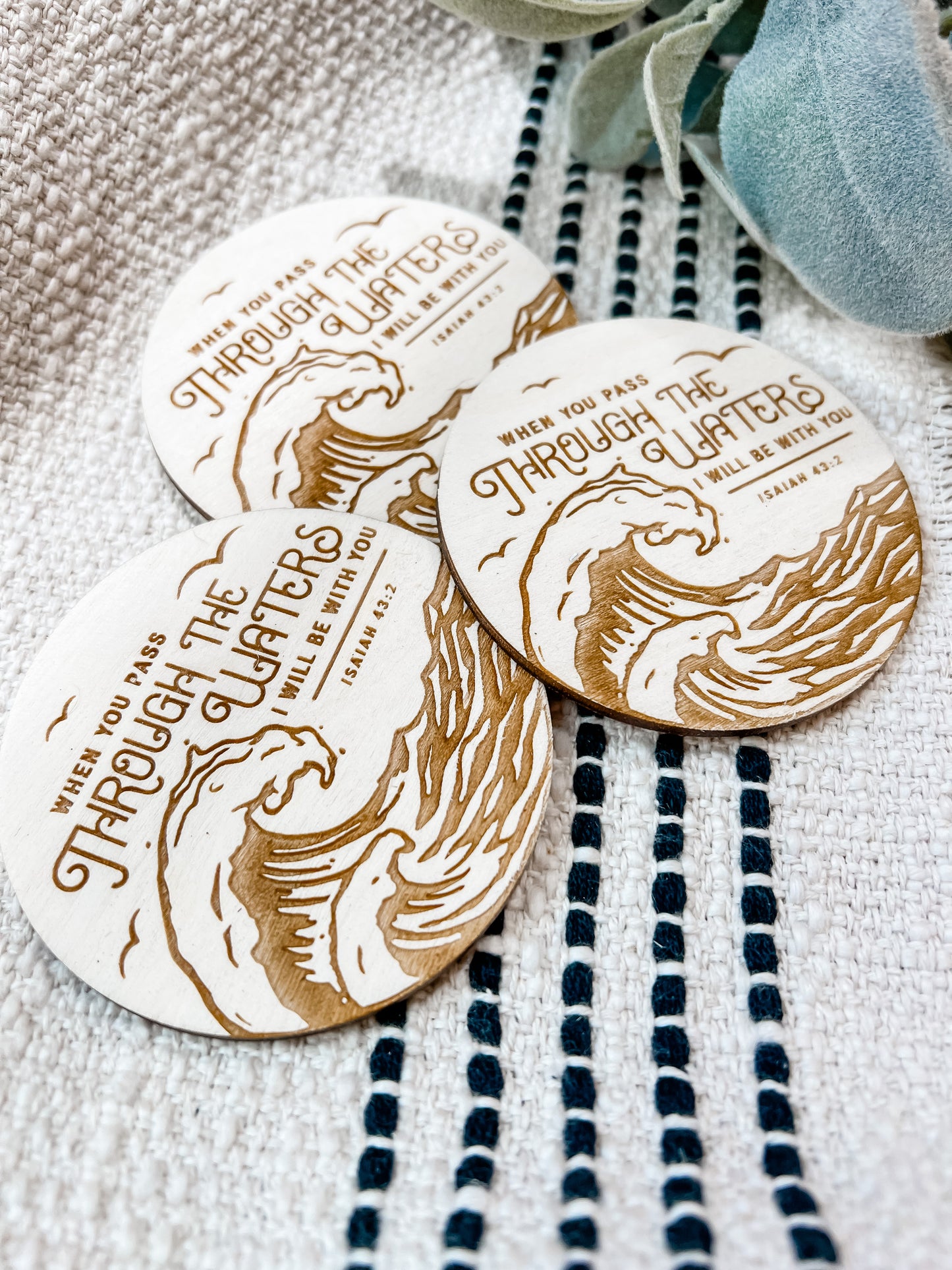 Waves Bible Verse  Magnet