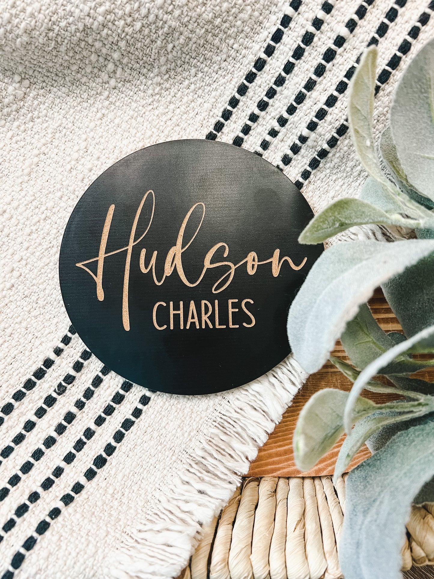 Small Birth Announcement Name sign