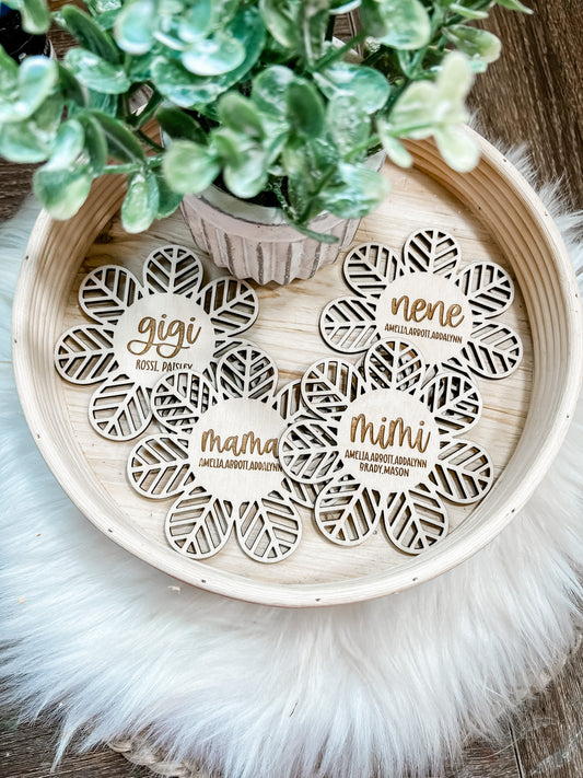 Boho Custom Floral Magnets