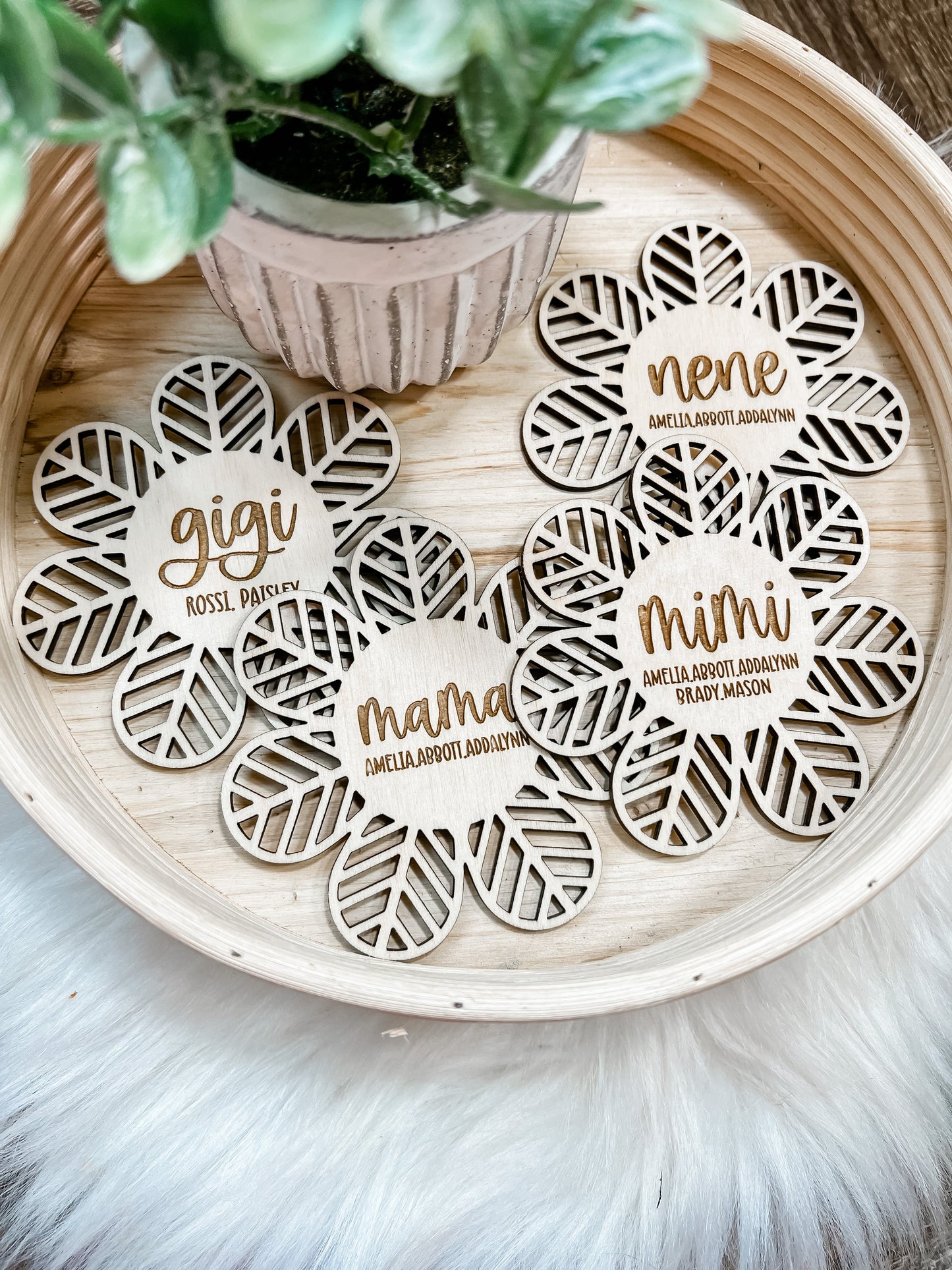 Boho Custom Floral Magnets