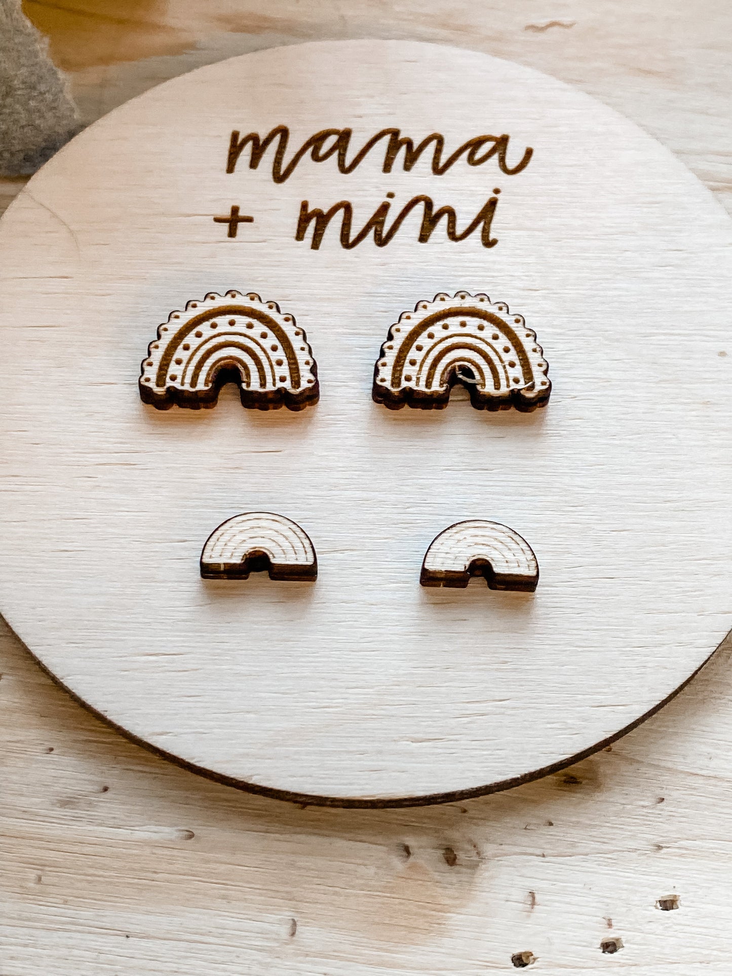 Mama and Mini Rainbow Earring Set