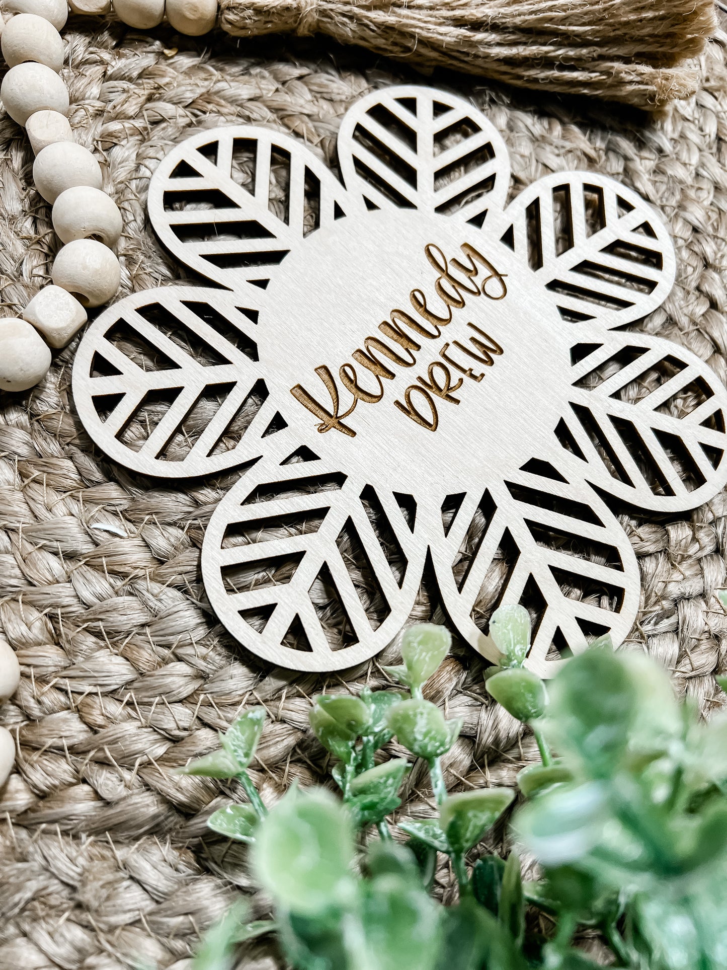 Boho Floral Name Sign